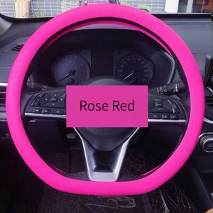 For 34-38cm Steering Wheels Protector Non-Slip Silicone Steering Wheel Sleeves - Picture 1 of 28