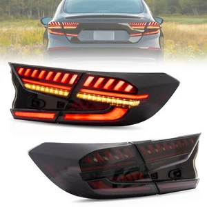 VLAND LED Tail Lights For 2018-2022 Honda Accord w/Sequential Indicator Smoked - Picture 1 of 9