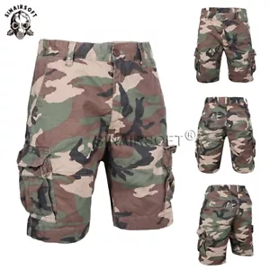 Tactical Camouflage Men's Millitary Shorts Outdoor Multi-Pocket Relaxed Short - Picture 1 of 19