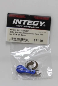 Integy Billet Machined Alloy Servo Horn 23T for KO & JR Servo C23742BLUE NOS - Picture 1 of 7