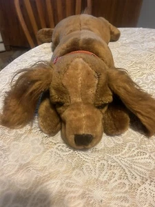 Walmart grande peluche realistico Cocker Spaniel con collare rosso originale - Foto 1 di 21