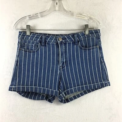 Bermudas cortas informales con puños de mezclilla a rayas Altar'd State bolsillos talla 11 Foto 1 de 4