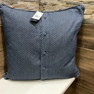 $255 Ralph Lauren Roris Mirabelle Throw Pillow Feather Inner 20x20” Indigo Blue - Picture 1 of 4