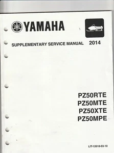 Yamaha 2014 PZ50RTE,MTE,XTE,MPE Supplementary Service Manual LIT-12618-03-10 - Picture 1 of 2