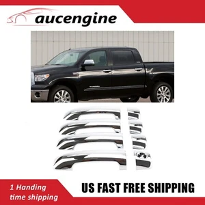 Chrome 4 Door Handle Covers w/o Passenger Keyhole For 2007-2020 Toyota Tundra - Picture 1 of 10