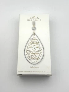 Hallmark Keepsake 2011 Jolly Santa Christmas Ornament - Picture 1 of 3