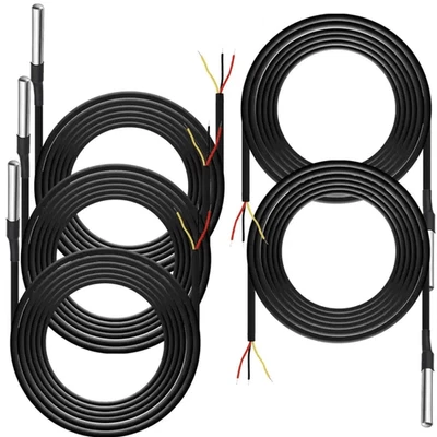 20x Temperaturfühler DS18B20 Digital Thermosensor Temperatur-sensor Wasserdicht - Bild 1 von 4