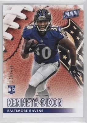2016 Panini Black Friday Football Rookies /499 Kenneth Dixon #66 Rookie RC - Image 1 of 2