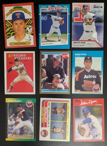 Hall of Famer Nolan Ryan 9-Card Lot - Houston Astros, Texas Rangers - Picture 1 of 2