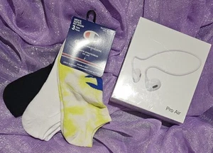 Auriculares para juegos Pro Air Bluetooth PLUS 3 pares de calcetines Champion para hombre SUPER No Show - Imagen 1 de 6