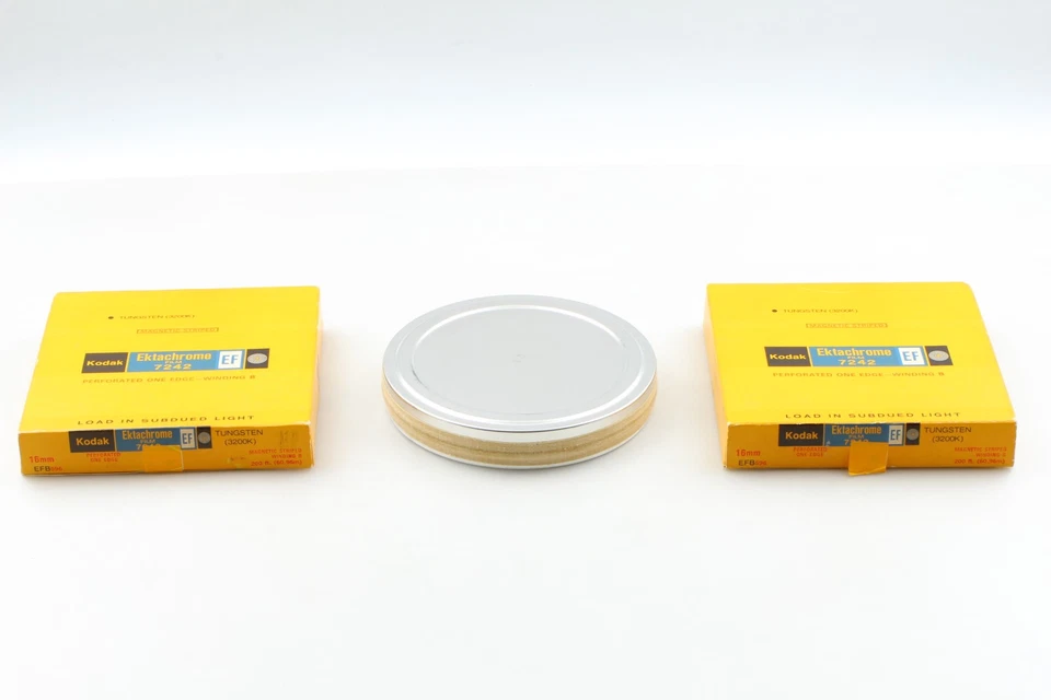 2x [Sin abrir] Kodak Ektachrome 7242 EF 200 pies para cámara de cine de película de 16 mm de JAPÓN Foto 1 de 4