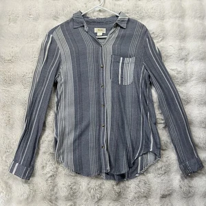 Camisa Maeve By Anthropologie Talla Pequeña Chatham Cambray Rayas Abotonada - Imagen 1 de 7
