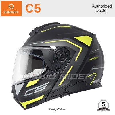 NEW Schuberth C5 Motorcycle Flip-Up Helmet | Omega Yellow | M | Free Shipping - Image 1 of 4