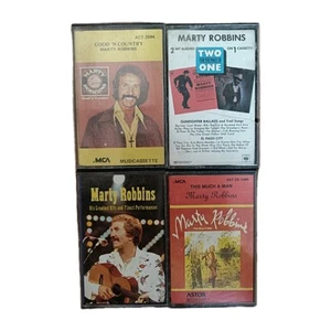 Marty Robbins Music Cassette Bundle x 4 - Greatest Hits Gunfighter Etc FREE POST - Picture 1 of 2