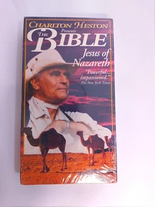 Vintage VHS "The Bible" Charlton Heston" with cover as seen-Sealed - Picture 1 of 3