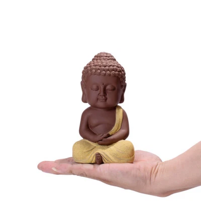 Traditional Purple Sand Tathagata Buddha Statue Tea Pet Decoration Ornaments - Изображение 1 из 4