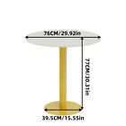 Stunning Round Marble Cocktail Bar Table Coffee Tea Dining Table Breakfast Nook
