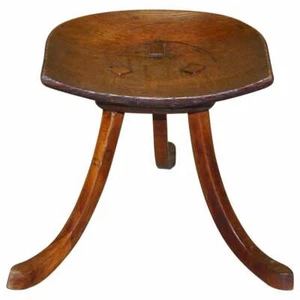 FULLY RESTORED LIBERTY'S LONDON THEBES STOOL L WYBURD ORIGINAL ANTIQUE VICTORIAN - Picture 1 of 12