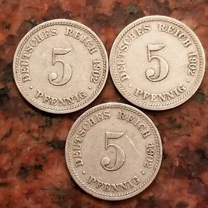 1902-D GERMANY 5 PFENNIG COIN (1 COIN PER SALE) - #A9312 - Picture 1 of 2