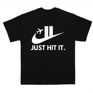 Camiseta Just Hit It divertida camiseta deportiva gráfica - Imagen 1 de 5