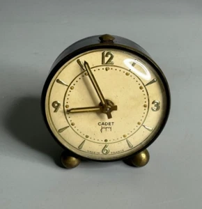 French vintage alarm clock advertising Cadet Japy with original box - Picture 1 of 8