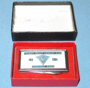 1963 Transit Valley Country Club Golf Tournament Winner Money Clip Knife *NEW* - Picture 1 of 8