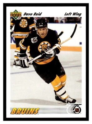 1991 Upper Deck  #531 Dave Reid - Boston Bruins - Image 1 of 2