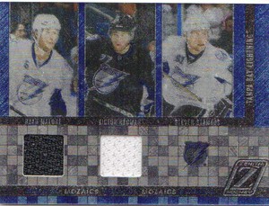2010-11 (LIGHTNING) Zenith Mozaics Materials Double Steven Stamkos/Hedman/Malone