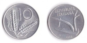 1952 Italien Lire 10 Ähren im Umlauf siehe Foto - Bild 1 von 1