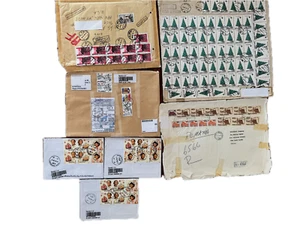 ROMANIA 1980s Superb Lot of 7 Registered Commercial Covers to USA, 4 Extra Large - Picture 1 of 2