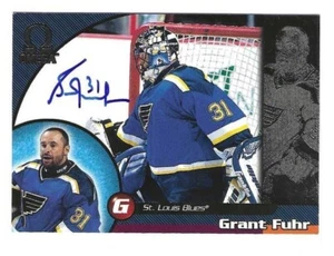 Signed GRANT FUHR St. Louis Blues 1998-99 Pacific Omega #202 w/Show Ticket - Picture 1 of 1