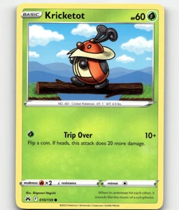 Pokemon Kricketot 010/159 Crown Zenith Common - Picture 1 of 1