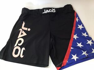 Jaco Resurgence Mens Size 34 MMA BJJ Grappling Shorts Black Fighting Muay Thai