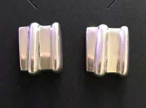 Vintage Modernist Sterling Silber 925 Ohrringe - Bild 1 von 7