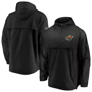 Minnesota Wild Fanatics authentische Pro Rinkside Anorak 1/4-Reißverschluss Jacke Herren XL - Bild 1 von 5