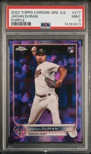 2022 Topps Chrome Update Sapphire JHOAN DURAN RC #277 Purple /10 PSA 9 POP 1