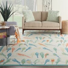 Waverly Sun N' Shade 120x156" Transitional Fabric Area Rug in Multi-Color