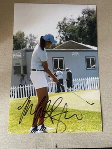 MICHELLE WIE SIGNED 8X12 ACTION PHOTO-COA- #9 RARE FULL AUTO - Picture 1 of 1
