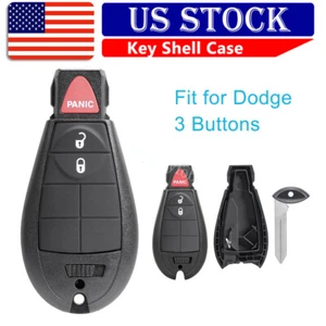 Car Blade Key Shell Case for 2012 2013 2014 2015 Dodge Grand Caravan Remote Fob - Picture 1 of 9