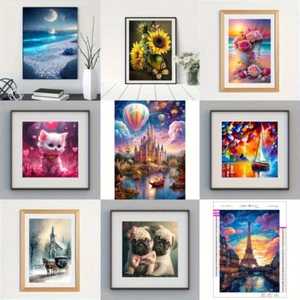 5D Diamond Painting Kit,12"x16" DIY Craft Set with Tools for Home Wall Decor - Picture 1 of 12