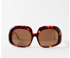 Nike 4 Sonnenbrille Marke LINDA FARROW Mod: LEA Havanna Super Authentisch