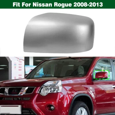 Silver Left Side Rearview Mirror Cover Housing Trim for Nissan Rogue 2008-2013 Foto 1 de 4