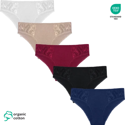 Damen Mini-Slip Panty Höschen Gaubert 9086 Spitze Bio-Baumwolle M/L/XL - Bild 1 von 2