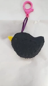 Blackbird Bird Stuffed Animal Keychain Plush Toy, Handmade Felt Stuffie Plushie - Picture 1 of 5