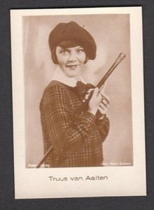 Truus Van Aalten Vintage 1931 Film Movie Cigarette Card #211