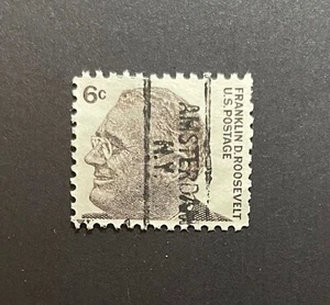 Amsterdam, New York Type 812 Precancel - 6 cents FD Roosevelt - U.S. #1284 - NY - Picture 1 of 2