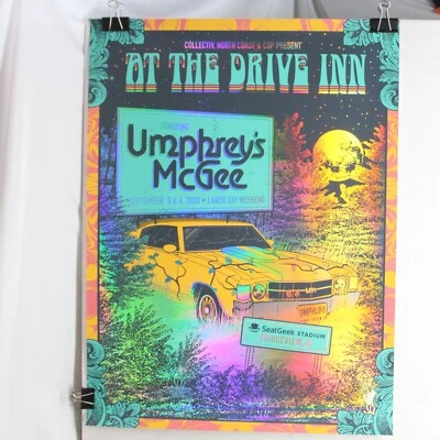 Umphrey McGee Foil Concert Poster 18" x 24" 147/150 At The Drive Inn Sep 2020 - Image 1 of 4