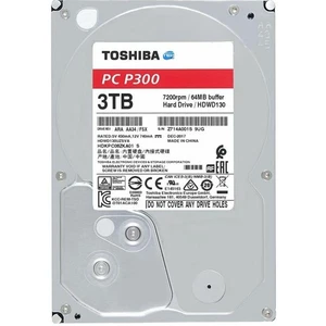 TOSHIBA PC P300 3TB HARD DISK HDD 3.5" SATA 64MB 7200RPM COMPUTER SERVER NAS - Picture 1 of 5