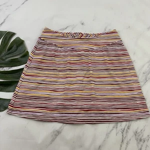 Title Nine Damen Buttah Skort Größe S lila rosa gestreift Active Pull On - Bild 1 von 11