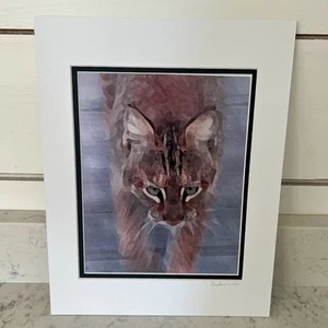 Signed And Matted Cat Photograph By Don Seymour 11” X 14” - Picture 1 of 4